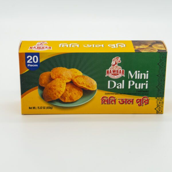 Nawab Mini Dal Puri 450 gm ( 22.5 gm x 20 pcs X 20 Atc Box)