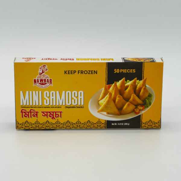 Nawab Mini Samosa 400gm (8 g x 50 pcs x 20 pack/ctn)