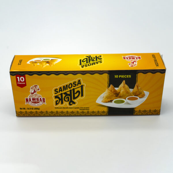 Nawab Samosa 400 gm ( 40 gm x 10 pcs x 20 Atc pack/ctn)